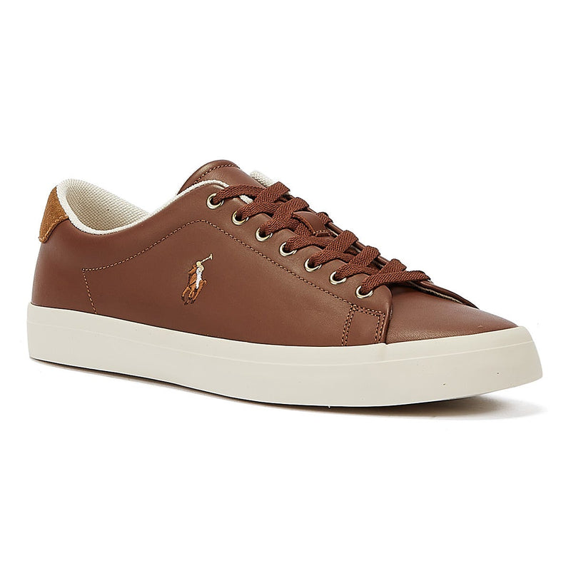 Ralph Lauren Longwood Leather Mens Tan Trainers