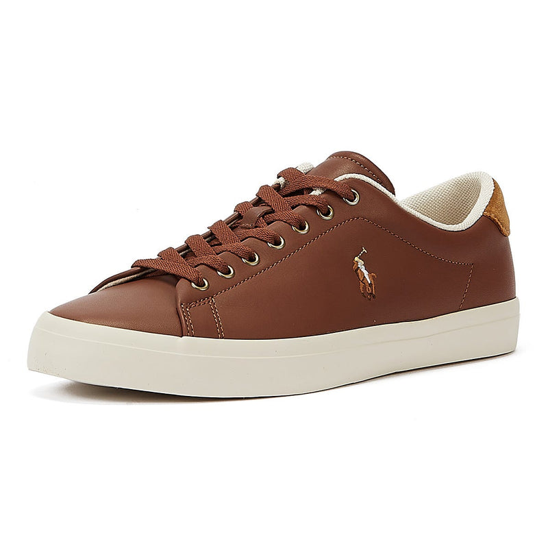 Ralph Lauren Longwood Leather Mens Tan Trainers