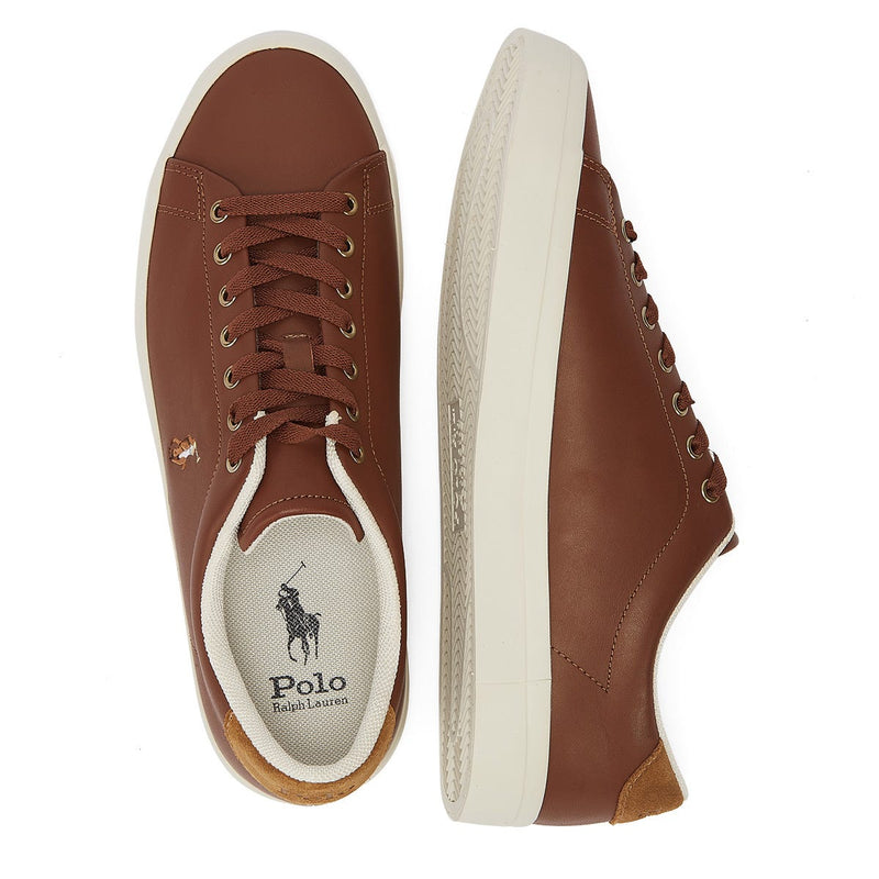 Ralph Lauren Longwood Leather Mens Tan Trainers