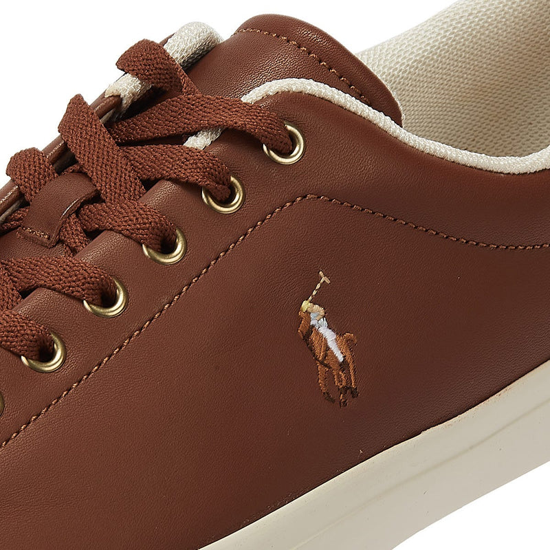 Ralph Lauren Longwood Leather Mens Tan Trainers