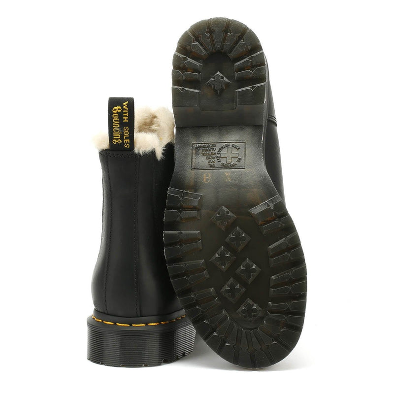 Dr. Martens Womens Black Burnished Wyoming Leonore Boots 21045001 | TOWER London â Tower-London.EU