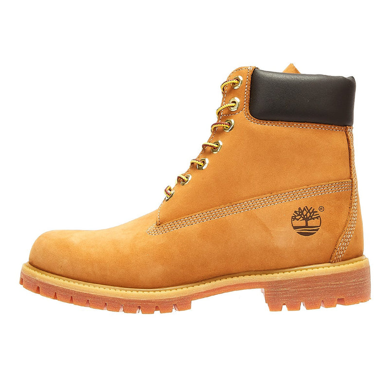 Timberland Mens Wheat Premium 6 Inch Nubuck Leather Boots