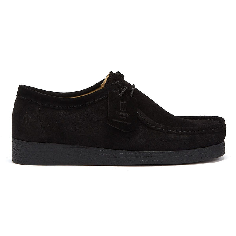 TOWER London Apache Black Suede Shoes